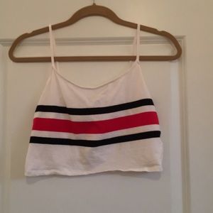 Cropped Striped tank top